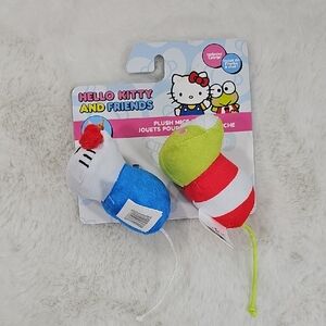 Hello Kitty And Friends Plush Mice Cat Toys W/ Cat Nip